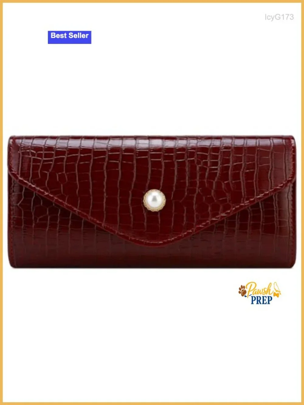 Vegan Crocodile Pattern PU Leather Evening Clutch Purse with Chain Strap